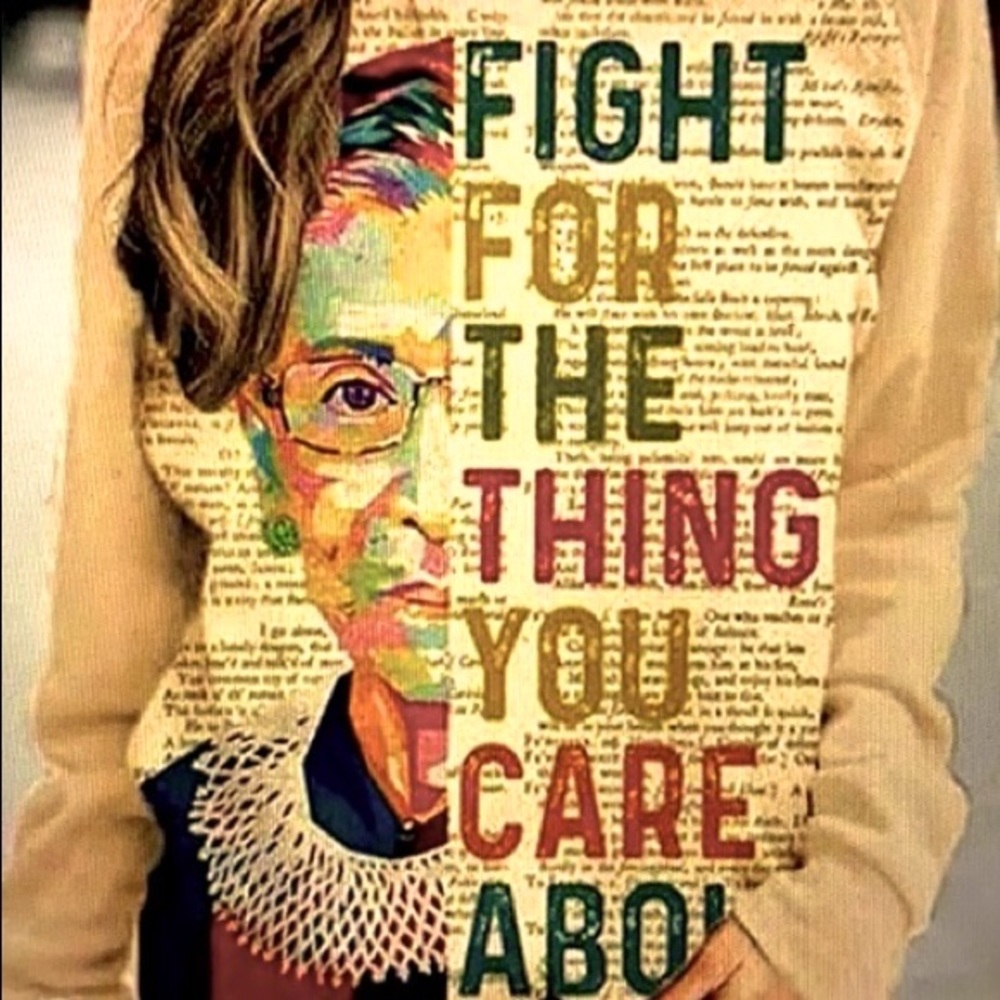 COPY - Ruth  Bader Ginsburg long sleeve shirt size Med